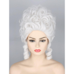 Topcosplay valge Beehive barokk-stiilis parukas