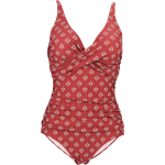 Laorchid punane k&otilde;htu trimmiv push-up ujumistrikoo, L / XXXL 3XL