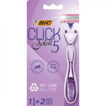 BIC Click Soleil 5 Sensitive Razor Raseerija vahetatavate peadega Seatud