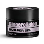 Sincero Salon Easy Fluid Builder Gel Maskeeriv geel 15ml Milky Foil