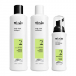 System 2 Kit Juuksehoolduskomplekt tugevalt h&otilde;renevatele, naturaalsetele juustele 150ml+150ml+40ml