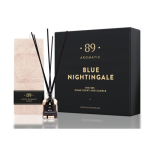 Aromatic 89 Home Fragrance & Perfumed Candle Set Kodul&otilde;hna ja palmivaha k&uuml;&uuml;nla komplekt Blue Nightingale