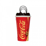 Scented 3D Car Air Freshener L&otilde;hnastatud klaasi ripats COCA COLA Vanilla