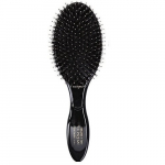 Expert Care Boar & Nylon Bristles Oval Combo Brush Juuksehari koos ioniseeritud antistaatilise ja 100% looduslike metsseaharjastega. Must