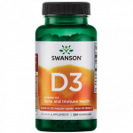 High Potency Vitamin D3 1.000 IU (25mcg) Bone and Immune Health D3-vitamiin 250 kapsulių
