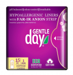 Organic Cotton Liners with FAR-IR ANION Strip Pesukaitsmed 15 tk