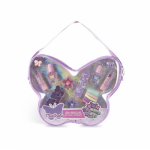 Shimmer Wings Butterfly Bag Laste kosmeetikakomplekt Purple