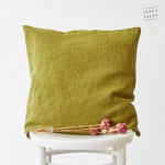 Linen Cushion Cover Linasest padjakate Moss Green