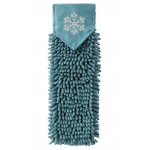 Norwex Chenille Hand Towel &Scaron;enill k&auml;ter&auml;tik (BacLock) Teal Snowflake