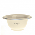 Porcelain Shaving Bowl With Chrome Rim Keraamilise servaga portselanist habemenuga 1 tk Ivory