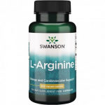 L-Arginine Energy and Cardiovascular Support 500mg L-arginiin 100 kapsulit