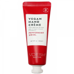 Vegan Hand Creme Peppermint Swirl K&auml;ekreem, piparm&uuml;ndi l&otilde;hnaga 45ml
