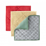 Norwex EnviroScrubs Polsterdatud kangas k&uuml;&uuml;rimiseks 3 tk Red/Beige/Green