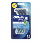 Gillette Blue 3 Cool Razors &Uuml;hekordsed raseerijad 3 tk.
