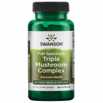 Triple Mushroom Complex Immune Health Toidulisand Maitake, Reishi ja Shiitake 60 kapslit