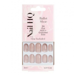 Nail HQ Oval Ballet Shoe Cat Eye Nails Keskmise pikkusega, ovaalsed kunstk&uuml;&uuml;ned Kit 24 tk