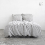 Thin Black Stripes Linen Duvet Cover Set Voodipesu komplekt 200x220 50x70*2