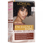 Excellence Creme Universal Nudes Permanent Hair Dye Kolmekordse toimega p&uuml;siv&auml;rv 1U Universal Black