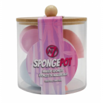 Sponge Pot Make up Sponges Set Make-up k&auml;snade komplekt purgis Seatud
