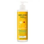 Weleda Calendula Baby Body Wash & Shampoo Saialillest &scaron;ampoon & du&scaron;ikreem 400ml