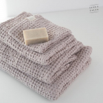 Powder Linen & Cotton Honeycomb Waffle Towel Vannir&auml;tik 50x70cm