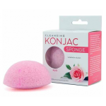 Mitomo Cleansing Konjac Sponge with Rose Looduslik n&auml;opuhastusvamm roosiveega Rose