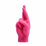 Crossed Fingers Candle K&uuml;&uuml;nal Roosa