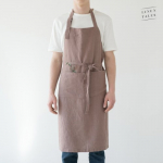 Linen Chef Apron Linane p&otilde;ll Ashes of Roses