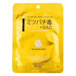 Mitomo Essence Sheet Mask Bee Venom + Gold N&auml;omask mesilaste m&uuml;rgi ja kullaga 25g