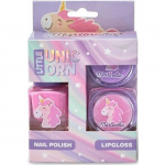Little Unicorn Mini Set Trio Nail Polish Lip Gloss K&uuml;&uuml;nte ja huulte hooldamiseks Seatud