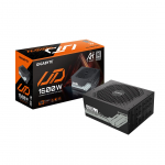 GIGABYTE  UD1600PM PG5 AI TOP Power Supply - PCIe 5.0, 80 PLUS Platinum, Fully Modular Design, 120mm Fan, ATX 3.1 compatible, EU Plug | GP-UD1600PM-PG5 | 4719331555047