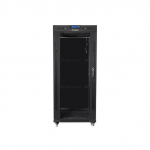 LANBERG RACK installation cabinet solution 19 22U 800X800 black LCD glass door (FLAT PACK) | FF01-8822-12BL | 5901969433906