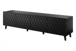 Cama MEBLE RTV cabinet ASTI 200x42x52 matte black | ASTI 474001 | 5903815007903