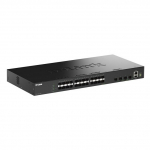 D-Link  28-Port Gigabit SFP Stackable Smart Managed Switch with 4 x 10G SFP+ Ports | O790069474446 | 0790069474446