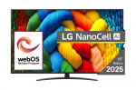 LG  NanoCell AI 65NANO81A3A TV 165.1 cm (65") 4K Ultra HD Smart TV Wi-Fi Black | 65NANO81A3A.AEU | 8806096358443