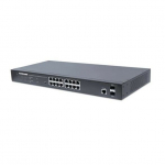 Intellinet  16-Port Gigabit Ethernet PoE+ Web-Managed Switch with 2 SFP Ports, IEEE 802.3at/af Power over Ethernet (PoE+/PoE) Compliant, 374 W, Endspan, 19" Rackmount | 561198 | 766623561198