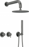 Deante Concealed shower set with overhead shower - with horizontal mixer | NQS_D0YK | 5907650866268
