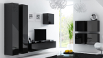 Cama MEBLE Cama Living room cabinet set VIGO 24 black/black gloss | VIGO 24 CZ/CZ