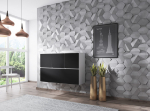Cama MEBLE Cama living room furniture set ROCO 13 (RO1 + 3xRO5) white/white/black | ROCO13 BI/BI/CZ