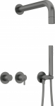 Deante Concealed shower set with hand shower - with horizontal mixer | NQS_D0XK | 5907650866275