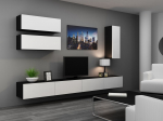 Cama MEBLE Cama Living room cabinet set VIGO 13 black/white gloss | VIGO 13 CZ/BI