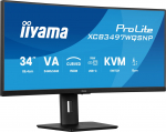IIYAMA  ProLite XCB3497WQSNP-B1 computer monitor 86.4 cm (34") 3440 x 1440 pixels UltraWide Quad HD LED Black | 527242 | 4948570125142