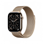 APPLE  Watch Series 11 GPS + Cellular 42mm Gold Titanium Case with Gold Milanese Loop | MF8Y4ZR/A | 0195950629484