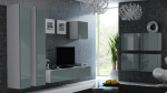 Cama MEBLE Cama Living room cabinet set VIGO 24 white/grey gloss | VIGO 24 BI/SZ