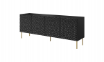 Cama MEBLE HOLE chest 190x40.5x74.5 cm matte black | HOLE KOM190 CZ | 5903815007545