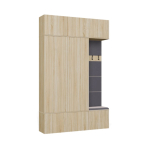 TOP E SHOP HAGA III 2SZ1W Wardrobe &ndash; Sonoma Oak | M-MP-G-HAG-III/2Sz1W-SON | 5900354145769