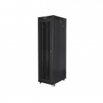 LANBERG Standing rack cabinet 19 inches 47U 800x1000mm, perforated LCD doors (FLAT PACK) black | FF01-8047-23BL | 5901969440232