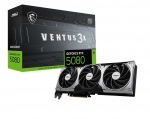 MSI  VENTUS GeForce RTX5080 16G 3X OC NVIDIA GeForce RTX 5080 16 GB GDDR7 | RTX 5080 16G VENTUS 3X OC | 4711377309219