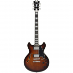 D'Angelico Premier Mini DC Brown Burst gitara elektryczna | DANDAPMDCBRBNS | 0810114580936