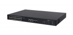 Dahua  Technology PoE DH-PFS3220-16GT-190 network switch Unmanaged L2 Gigabit Ethernet (10/100/1000) Power over Ethernet (PoE) 1U Black | 100432359 | 6923172541215